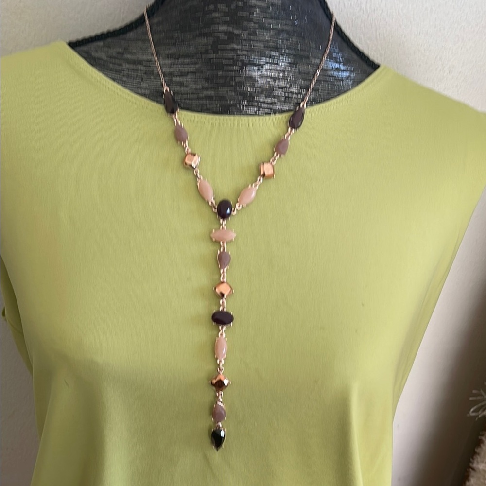Inc Elegant Pink and Purple Necklace